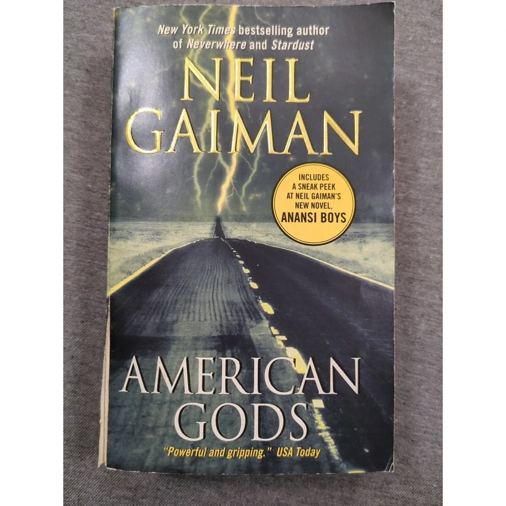 Neil Gaiman Lot of 2 American Gods &‎ Anansi Boys Vintage Paperbacks